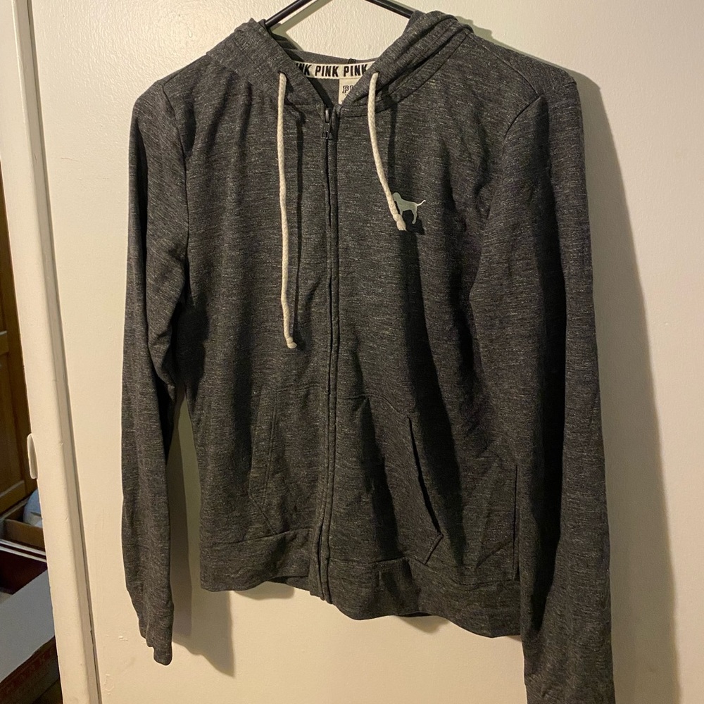 Pink Victoria’s Secret zip up size xs barely worn